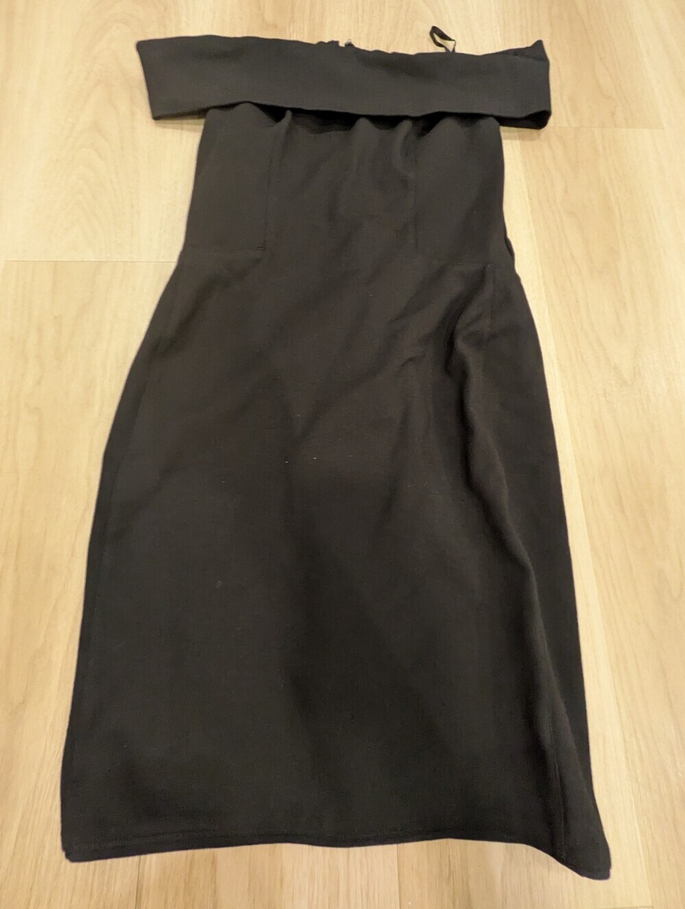 Halston Heritage Black Mini Strapless Dress Size 2